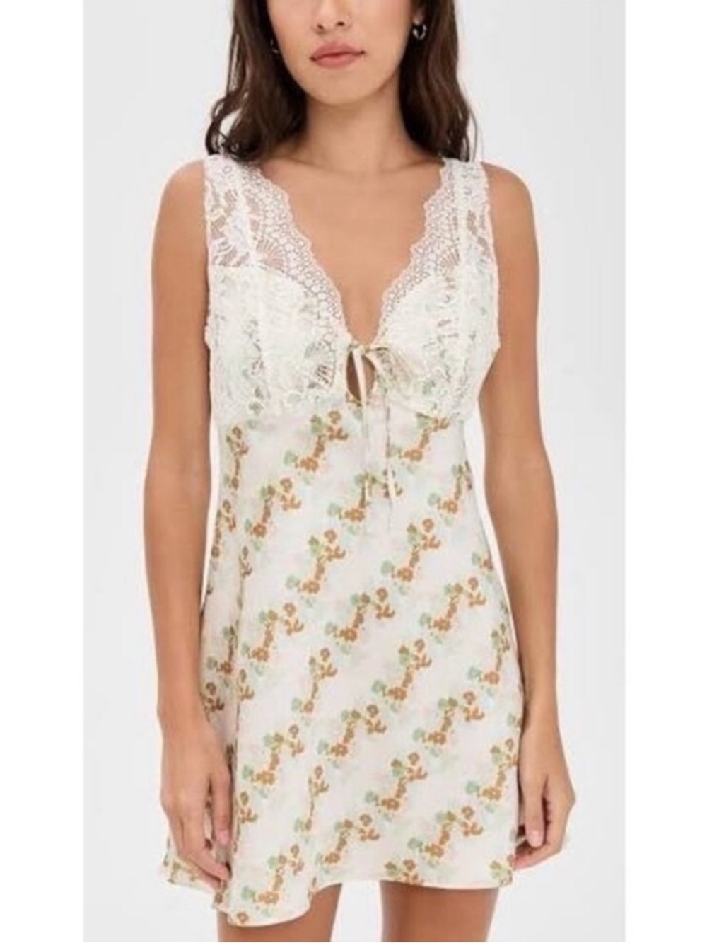 FREE PEOPLE Countryside Floral Lace Slip Dress - Picture 2 of 8